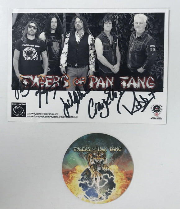 Tygers of Pan Tang Band Signed Autographed 6x8 Photo - Lifetime COA