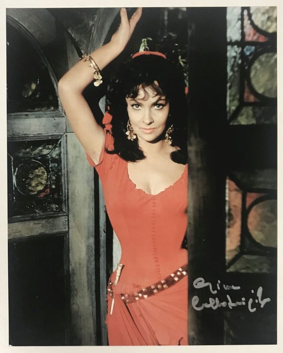 Gina Lollobrigida (d. 2023) Signed Autographed Glossy 8x10 Photo - Todd Mueller COA