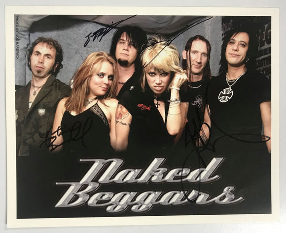 Naked Beggars Band Signed Autographed 8x10 Photo - Lifetime COA