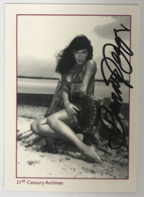 Bunny Yeager (d. 2004) Signed Autographed 1995 Bettie Page Trading Card - Lifetime COA
