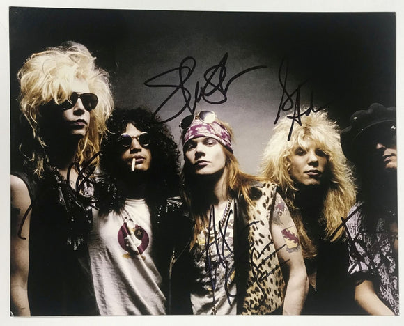 Guns N' Roses Band Signed Autographed Glossy 8x10 Photo - Lifetime COA