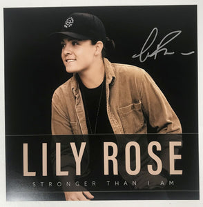 Lily Rose Signed Autographed "Stronger Than I Am" 12x12 Promo Photo - Lifetime COA