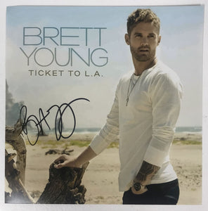 Brett Young Signed Autographed "Ticket to L.A." 12x12 Promo Photo - Lifetime COA