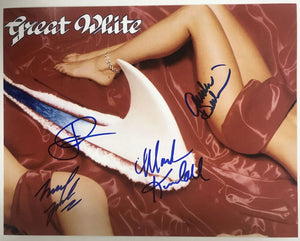 Great White Band Signed Autographed Glossy 11x14 Photo - Lifetime COA