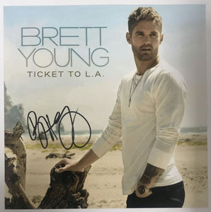 Brett Young Signed Autographed "Ticket to L.A." 12x12 Promo Photo - Lifetime COA