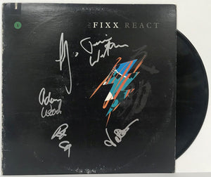 The Fixx Band Signed Autographed "React" Record Album - Lifetime COA