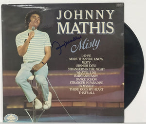 Johnny Mathis Signed Autographed "Misty" Record Album - Lifetime COA