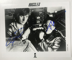 Trevor Horn & Geoff Downes Signed Autographed "Buggles" Glossy 8x10 Photo - Lifetime COA