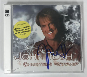 John Tesh Signed Autographed "Christmas Worship" CD Compact Disc - Lifetime COA