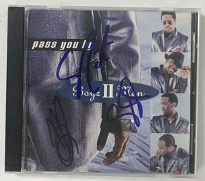 Boyz II Men Group Signed Autographed "Pass You By" CD Compact Disc - Lifetime COA