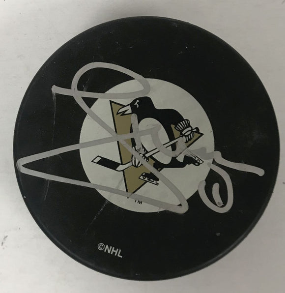 Johan Hedberg Signed Autographed Pittsburgh Penguins Hockey Puck - Lifetime COA