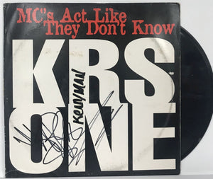 KRS One Signed Autographed "MC's Act Like They Don't Know" Record Album - Lifetime COA