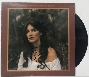 Emmylou Harris Signed Autographed "Roses in the Snow" Record Album - Lifetime COA