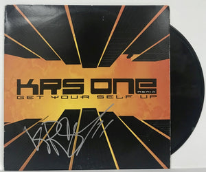 KRS One Signed Autographed "Get Yourself Up" Record Album - Lifetime COA