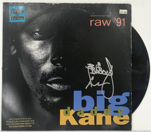 Big Daddy Kane Signed Autographed "Raw '91" Record Album - Lifetime COA