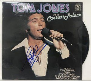 Tom Jones Signed Autographed "Live at Caesar's Palace" Record Album - Lifetime COA