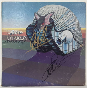Greg Lake & Carl Palmer Signed Autographed "Tarkus" Record Album Cover - Lifetime COA