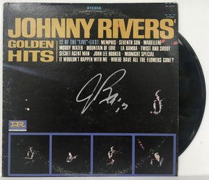 Johnny Rivers Signed Autographed "Golden Hits" Record Album - Lifetime COA