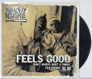 Treach & Vin Rock Signed Autographed "Naughty By Nature" Record Album - Lifetime COA