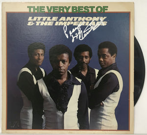 Little Anthony Signed Autographed "The Very Best Of the Imperials" Record Album - Lifetime COA