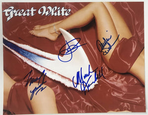 Great White Band Signed Autographed Glossy 11x14 Photo - Lifetime COA
