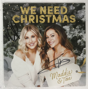 Maddie & Tae Signed Autographed "We Need Christmas" Music CD - Lifetime COA