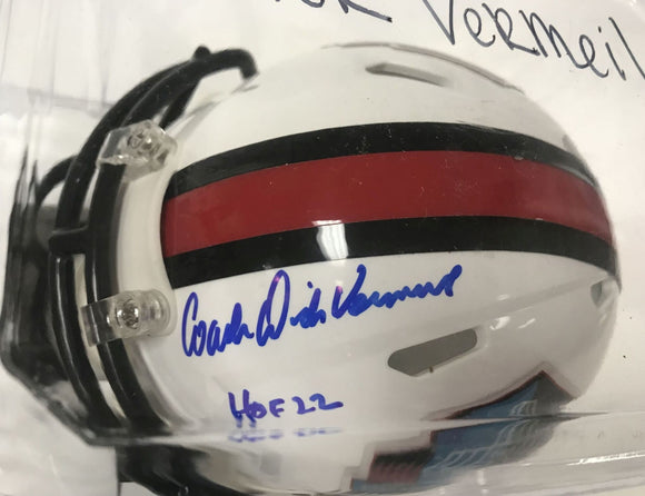 Dick Vermeil Signed Autographed NFL HOF Mini Football Helmet - Lifetime COA