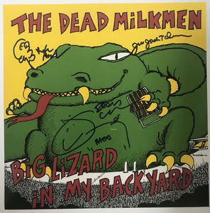 The Dead Milkmen Band Signed Autographed "Big Lizard in My Backyard" 12x12 Promo Photo - Lifetime COA