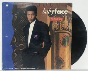 Babyface Signed Autographed "My Kinda Girl" Record Album - Lifetime COA