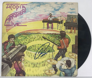 Todd Rundgren Signed Autographed "Utopia Live" Record Album - Lifetime COA