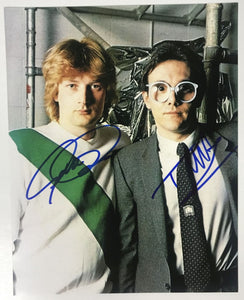Trevor Horn & Geoff Downes Signed Autographed "Buggles" Glossy 8x10 Photo - Lifetime COA