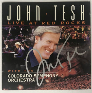 John Tesh Signed Autographed "Live at Red Rocks" CD Cover - Lifetime COA