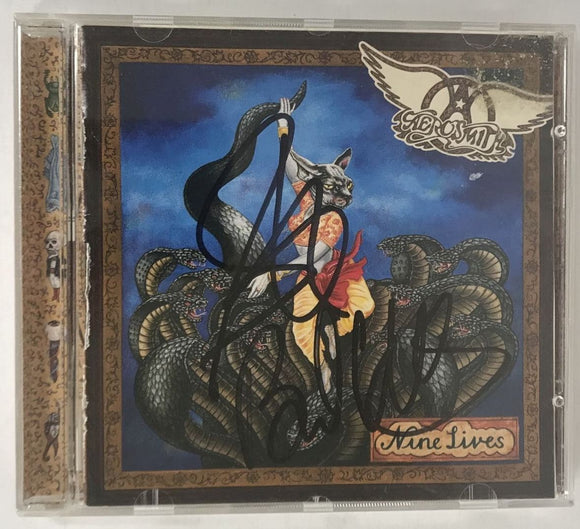 Steven Tyler & Brad Whitford Signed Autographed 