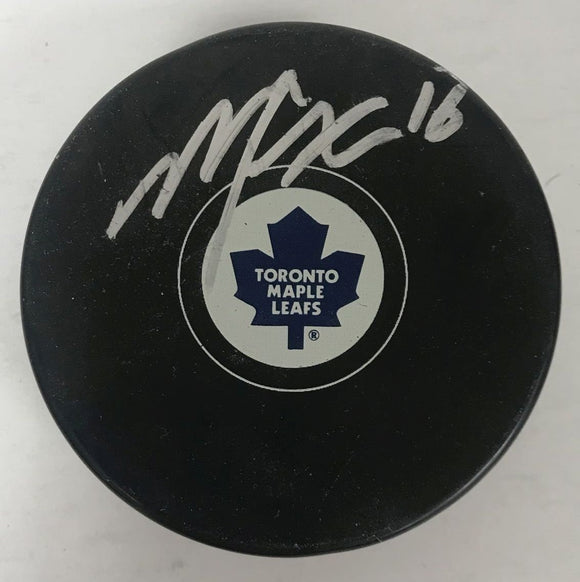 Mitch Marner Signed Autographed Toronto Maple Leafs Hockey Puck - Lifetime COA