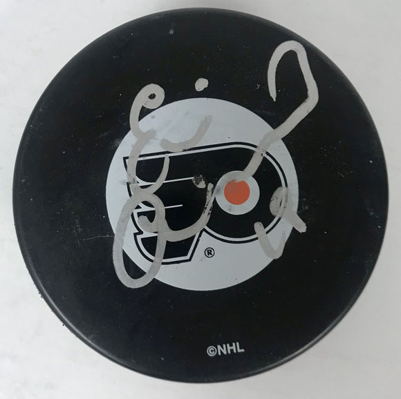 Eric Weinrich Signed Autographed Philadelphia Flyers Hockey Puck - Lifetime COA