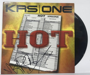 KRS One Signed Autographed "Hot" Record Album - Lifetime COA