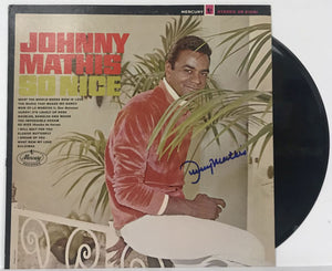 Johnny Mathis Signed Autographed "So Nice" Record Album - Lifetime COA