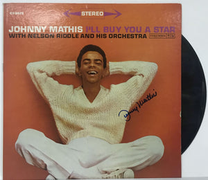 Johnny Mathis Signed Autographed "I'll Buy You a Star" Record Album - Lifetime COA