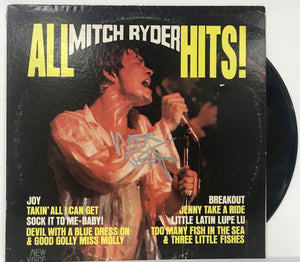 Mitch Ryder Signed Autographed "All Hits!" Record Album - Lifetime COA
