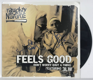 Treach & Vin Rock Signed Autographed "Naughty By Nature" Record Album - Lifetime COA