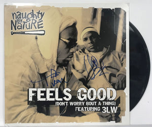 Treach & Vin Rock Signed Autographed "Naughty By Nature" Record Album - Lifetime COA