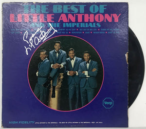 Little Anthony Signed Autographed "The Best Of the Imperials" Record Album - Lifetime COA