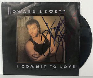 Howard Hewett Signed Autographed "I Commit to Love" 45 RMP Record Album - Lifetime COA