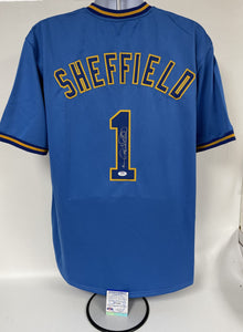 Gary Sheffield Signed Autographed Milwaukee Brewers Baseball Jersey - PSA/DNA COA